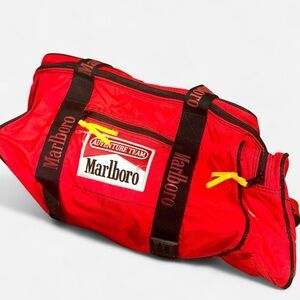 Vintage Marlboro Red Adventure Team Duffel Bag